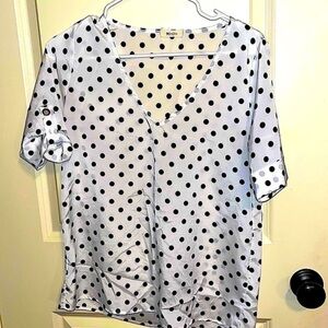 Everly Polka Dot Blouse Size Small